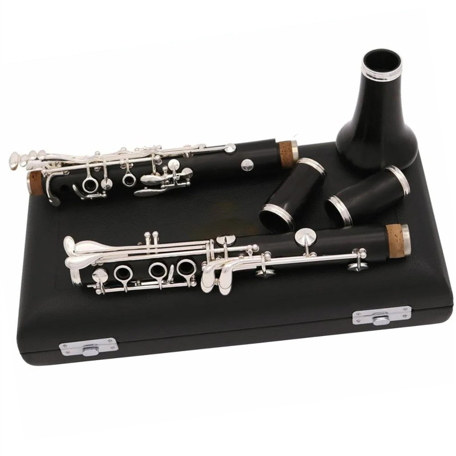 Corpo Tubolare In Legno Di Ebano Un Tono 17 Tasti Chiavi Placcate In Argento Clarinetto Con Custodia E Accessori Clarinetto per Principianti