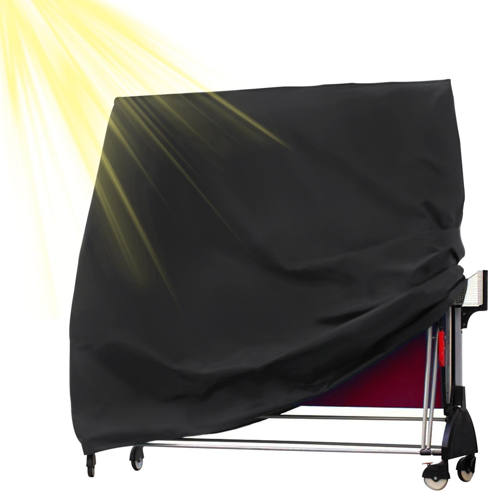 Protezione per tavolo da pong, protezione per tavolo da pong da interni, 160 x 70 x 180 cm, impermeabile, anti-UV, antivento, design con coulisse per i giorni di pioggia | 160 x 70 x 180 cm, impermeabile, anti-UV, antivento, design con coulisse per i gior