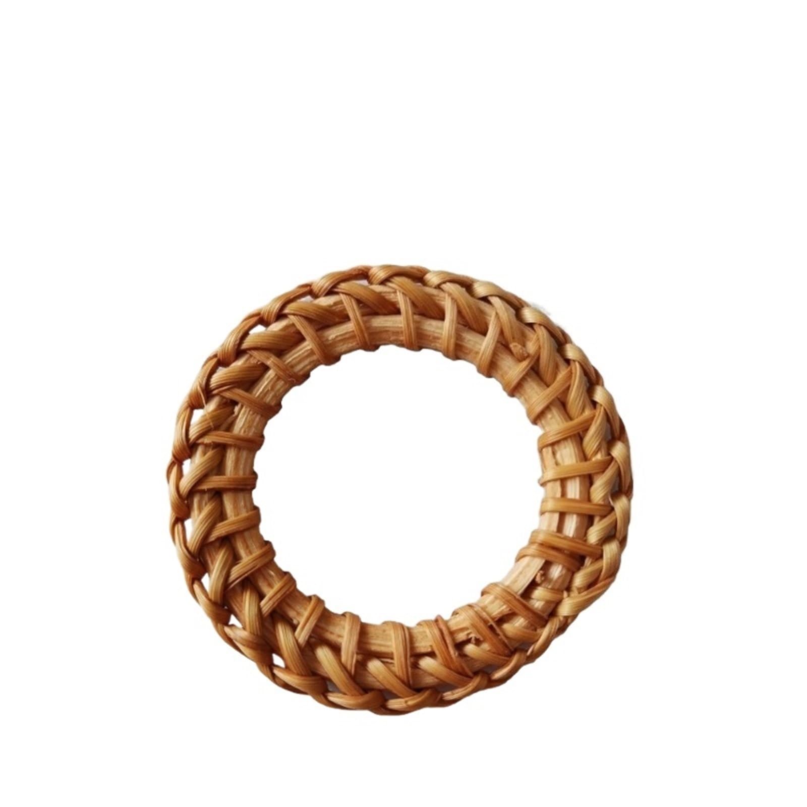 Portatovaglioli, 12 pezzi, in rattan intrecciato a mano, stile bohémien, decorativi, per casa, feste, matrimoni e ristoranti (B-12 pezzi)