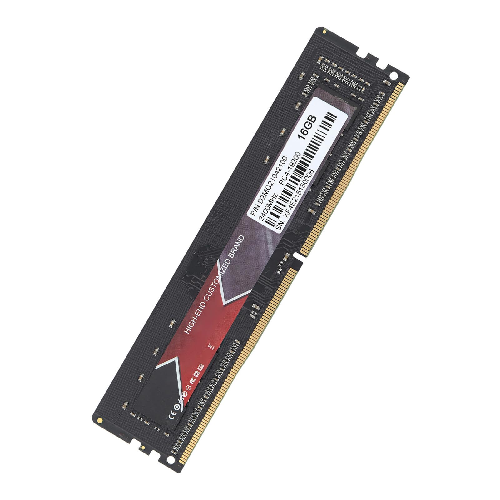 Generic Pamięć RAM DDR4 Wąska, Aluminiowa, Wysokowydajna pamięć do Komputerów Stacjonarnych do Gier i Stacji Roboczych 16 GB DDR4‑2400 MHz PC4‑19200 (16GB)