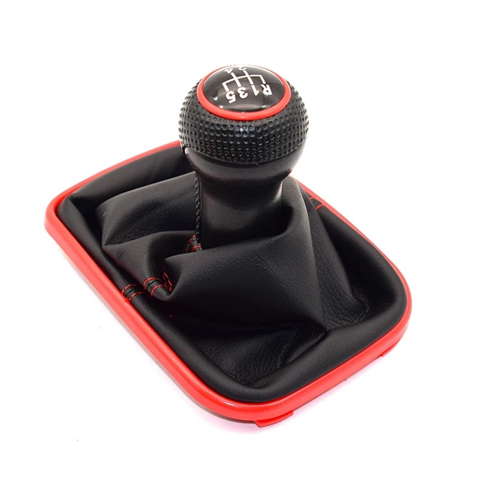 tusgt Knob Manual for VW for Golf 4 IV MK4 for GTI R32 for Bora for Jetta 23mm 5 6 Speed Blue Frame Gear Shift Knob Lever Gaiter Boot(5 Speed 1)