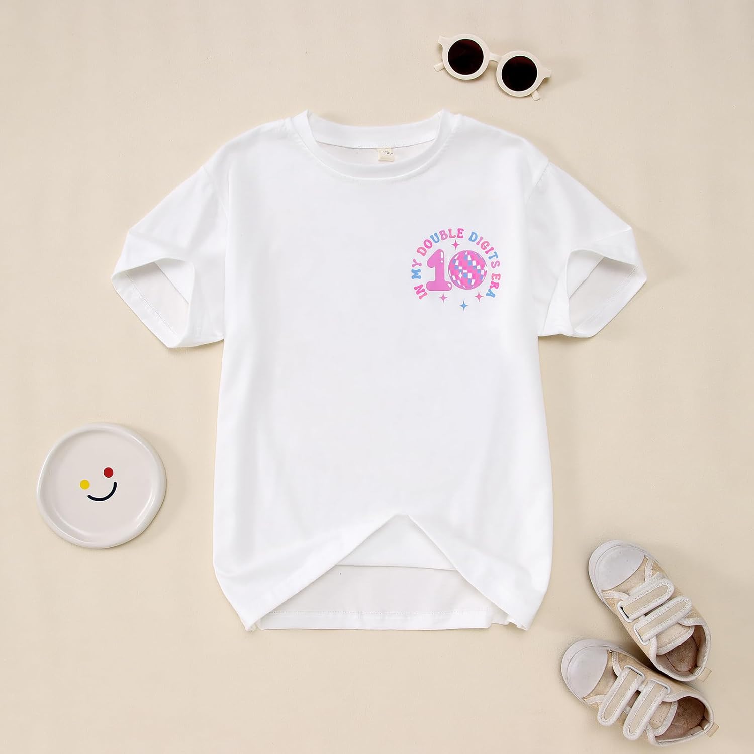 IZYJOY in My Double Digits Era Shirts Girls 10th Birthday T-Shirts 10 Years Old Birthday Party Short Sleeve Summer Tee Tops - Image 6