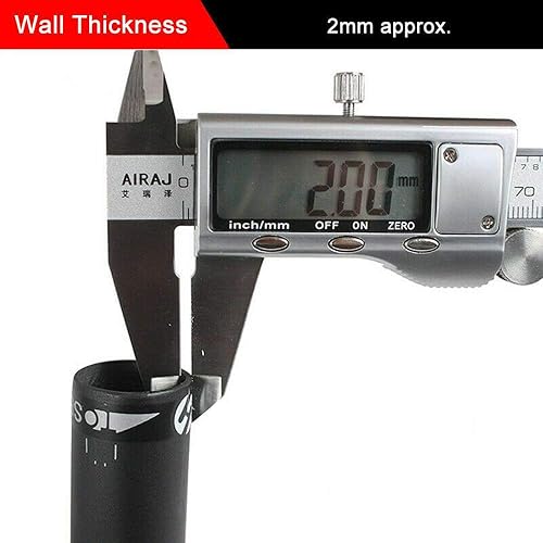 Miniatura 5 de TOSEEK US-Stock - Manillar para bicicleta de carretera (40042017.323in, manillar de fibra de carbono total de 1.252in, sin rosca, incluye accesorios