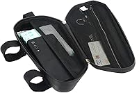 Vista 3 de Bolsa de cola para motocicleta, bolsa de sillín para bicicleta, bolsa de marco impermeable, bolsa colgante lateral EVA de carcasa dura, bolsa