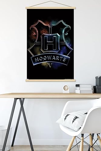 Vista 73 de Trends International Harry Potter - Póster mágico de pared con escudo de Hogwarts, 14.725 x 22.375 pulgadas, versión premium sin marco