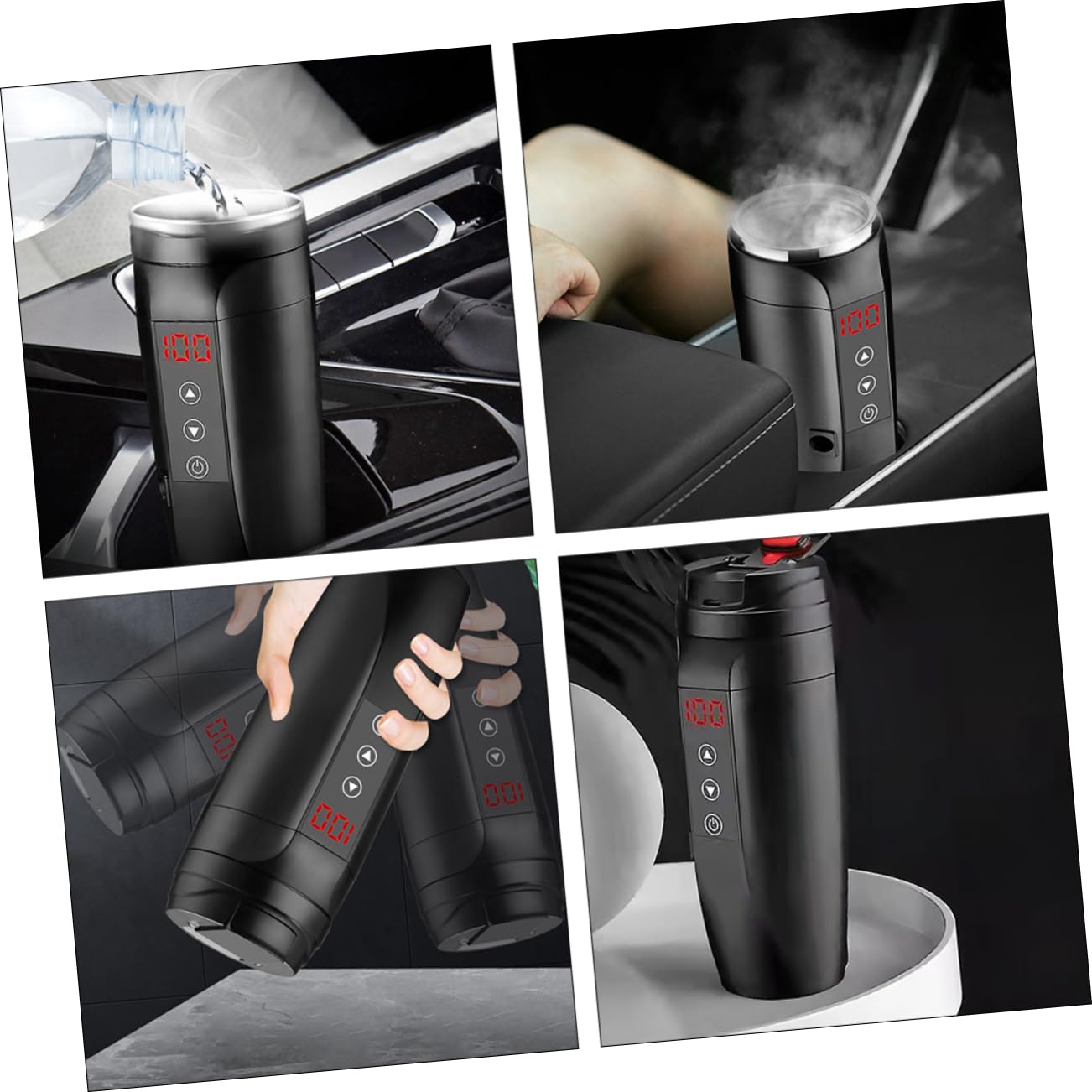 PRETYZOOM Taza Térmica Para 90w Calefactora Inoxidable Control De Temperatura Para Viaje