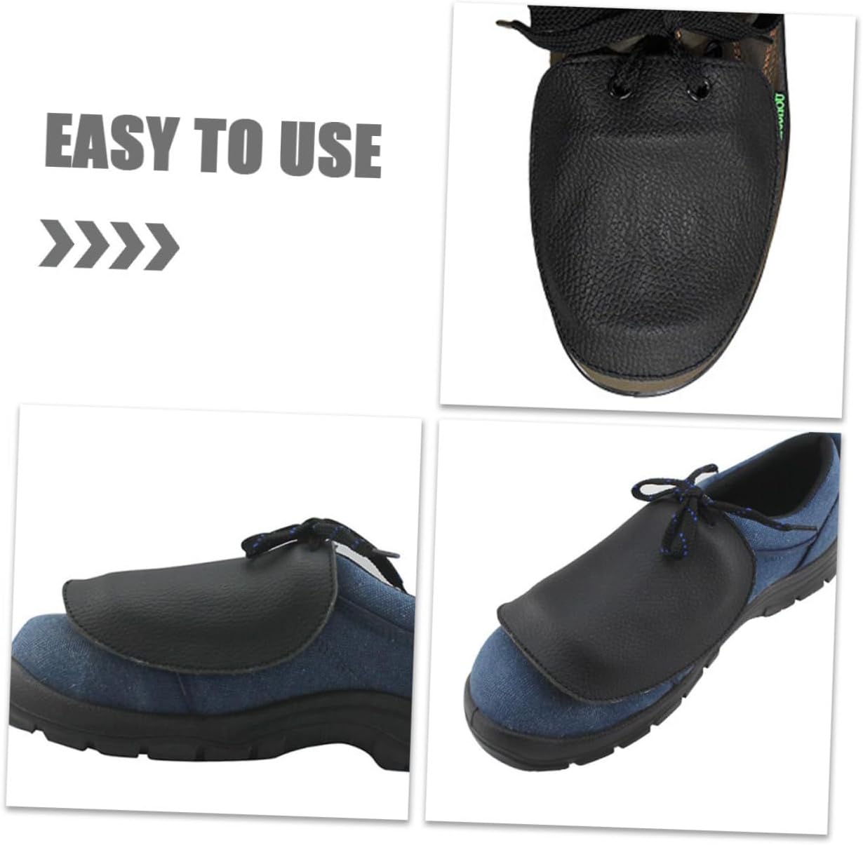 2pairs Cowhide Safety Shoes Protective Covers Insulation Shoe Protector for Workshop Use Easy to Install and Clean Non- Design