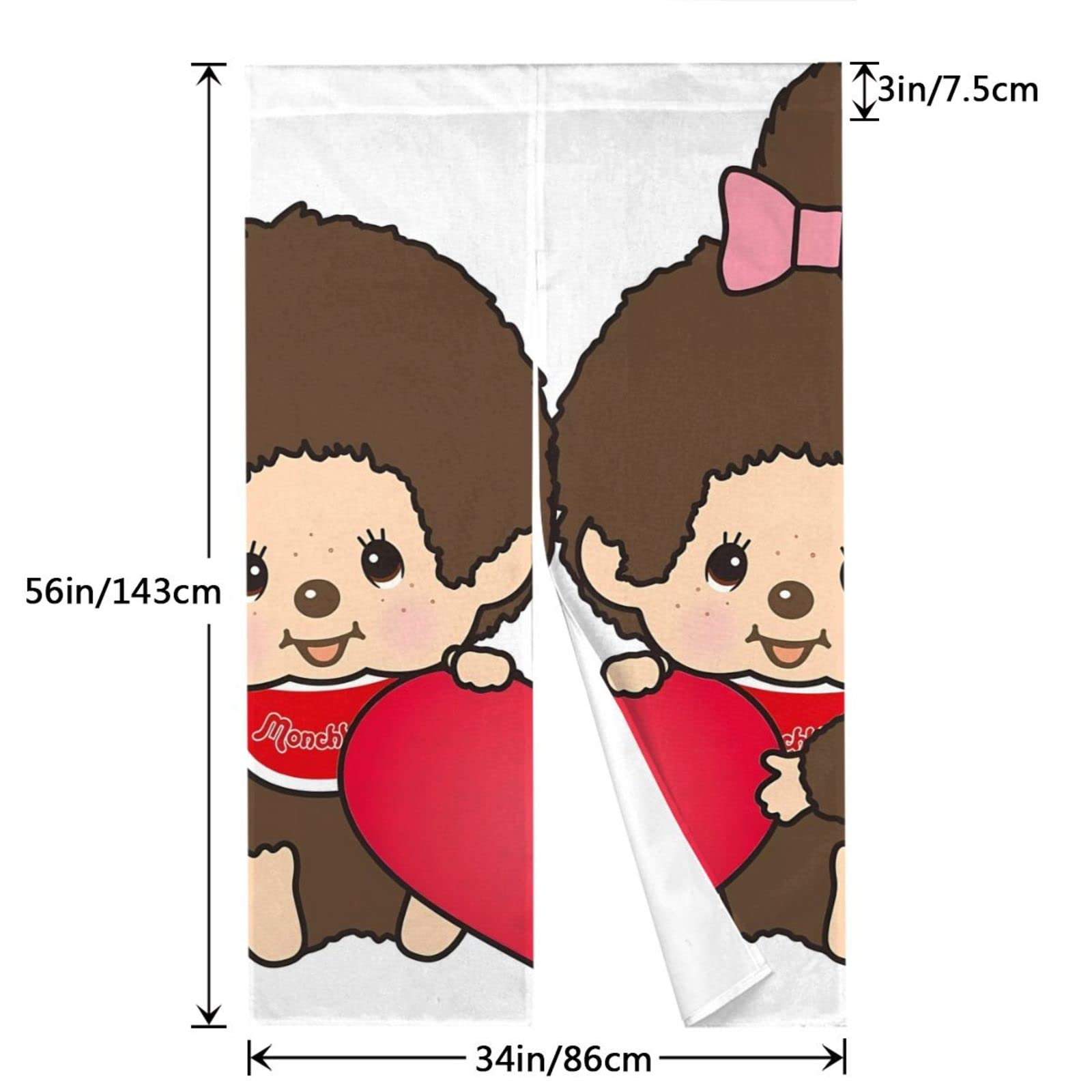 Amazon｜モンチッチ 暖簾 ドアカーテン 防寒カーテン 間仕切り