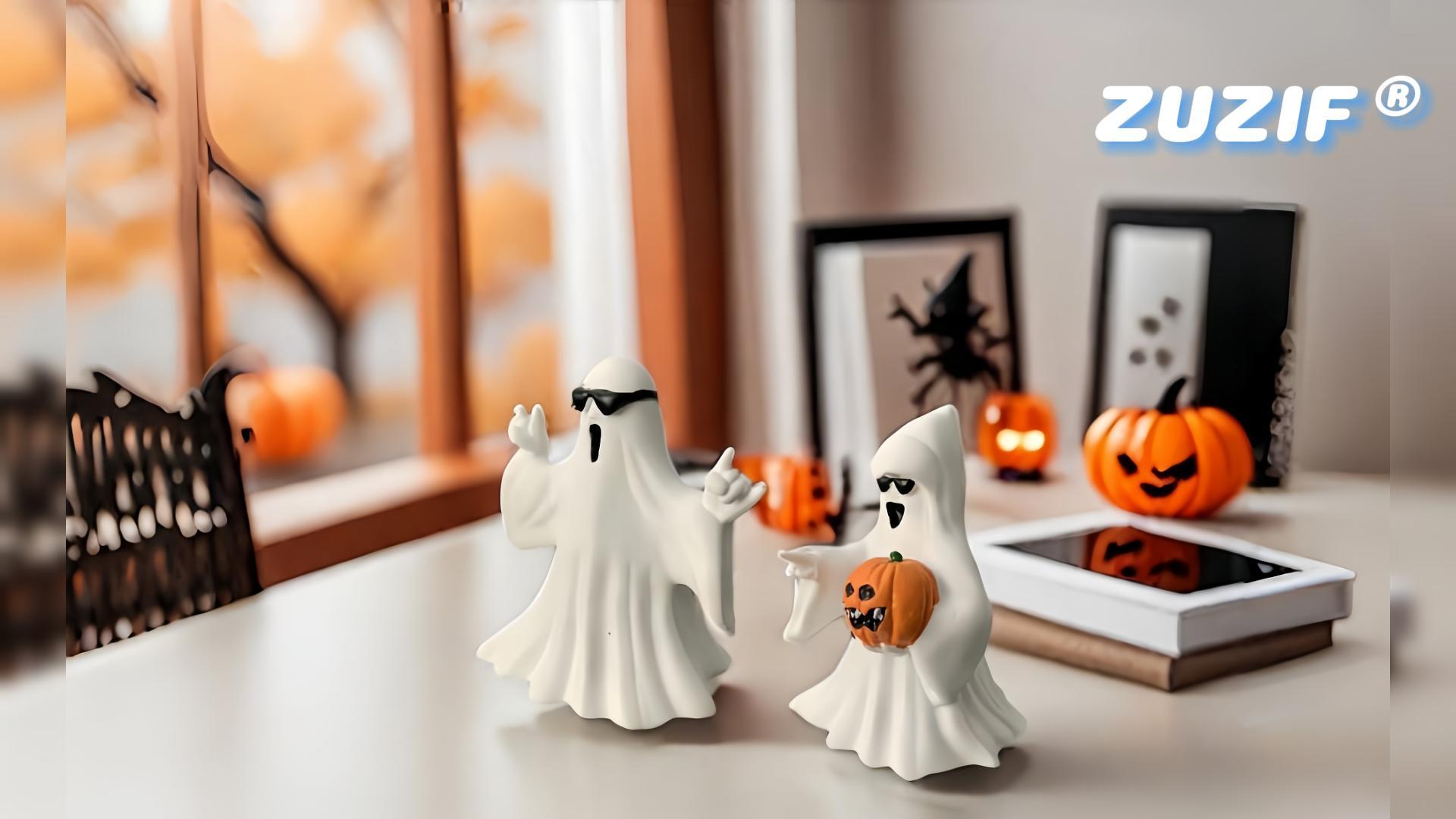 Amazon.com: ZUZIF Halloween Ghost Figurine - Spooky Resin Statue