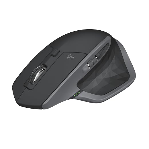 Logitech MX Master 2S Wireless Mouse - Hyper-Fast Scrolling, Ergonomic, Rechargeable, Control 3 Computers, Graphite