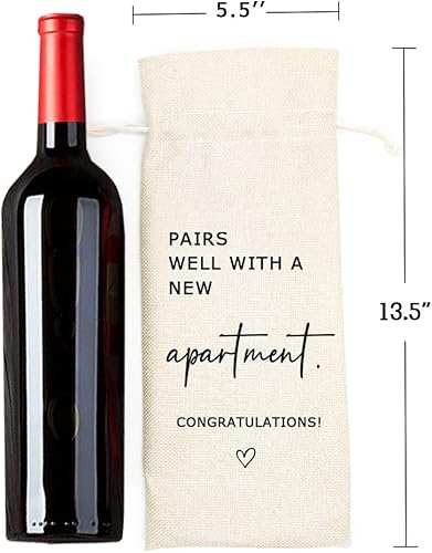 Miniatura 2 de Socive Combina bien con una nueva bolsa de vino de apartamento, regalo de inauguración de la casa, regalo para él, regalo para ella, nueva bolsa de