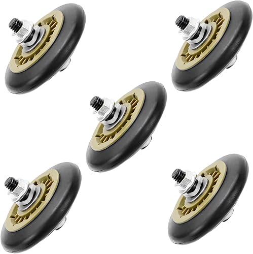 Rodillo de soporte de tambor para secadora de ropa 134715900 compatible con rodillo electrolux para secadora, reemplaza 5304523155 PS12746506