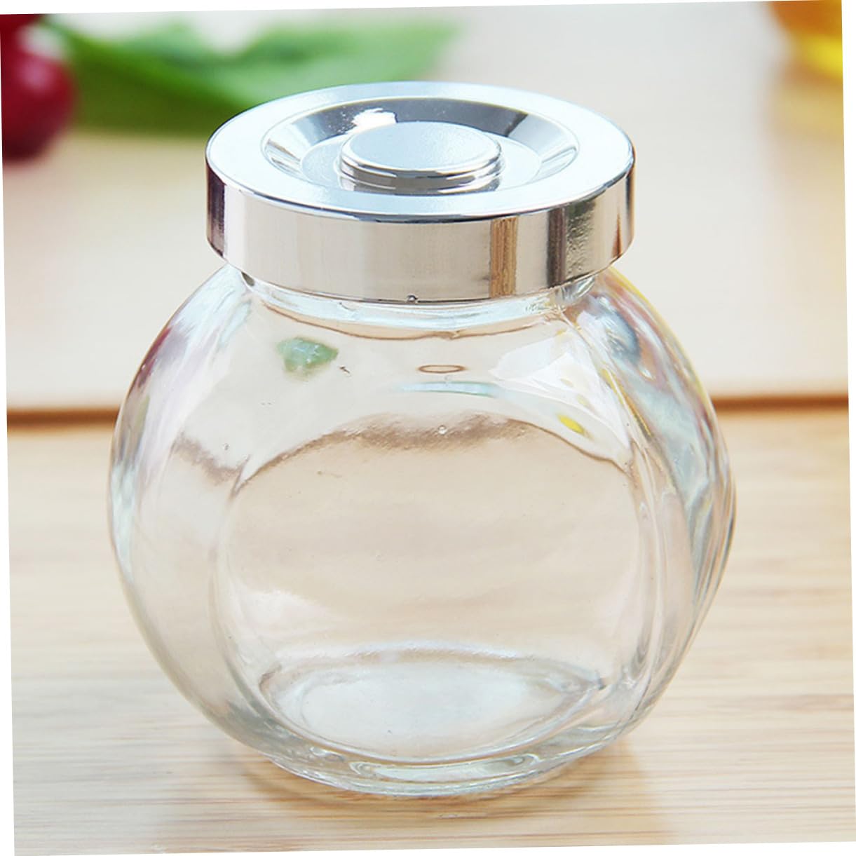 Alipis Barattoli Sigillati in Vetro da 180 Ml, Contenitori Ermetici per Alimenti e Tè, Set 8 Pezzi Trasparenti per Conservazione in Cucina e Negozi