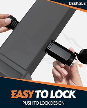 DEEAGLE Hitch Lock, 5/8 Dia Locking Hitch Pin, Fits 2 and 2.5Receiver, Class III IV V Hitches, Anti-Theft Hitch Pin Lock with Dust, Weather Resistant Rubber Cap, 2 Pack, Black