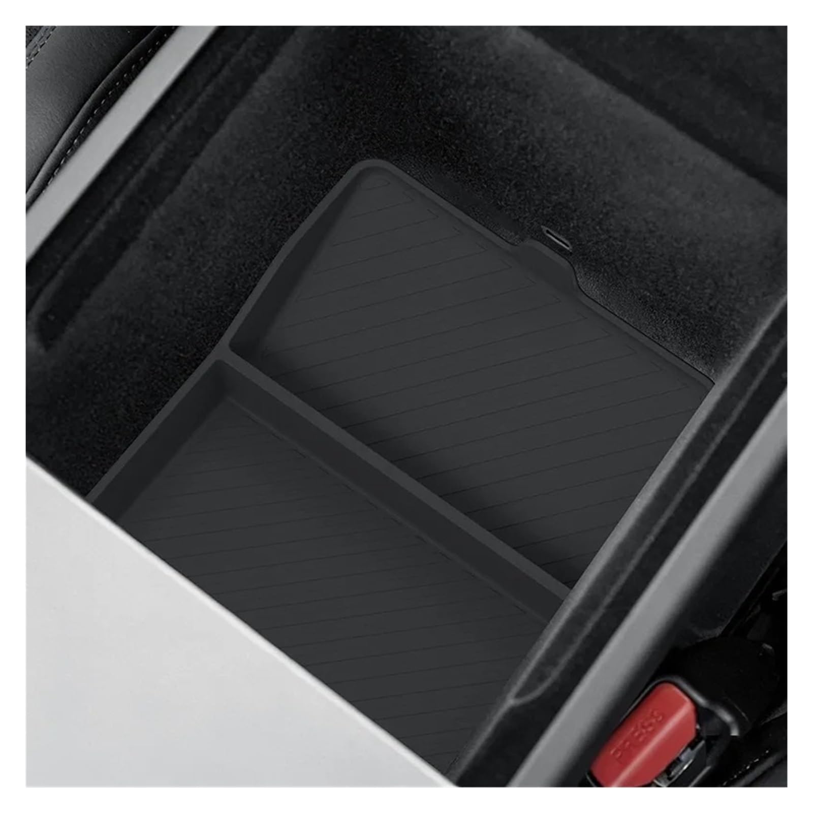 Boîte d'accoudoir de voiture Convient pour le 2026 pour Tesla pour modèle Y pour la norme pour boîte de rangement console centrale gamme(B)