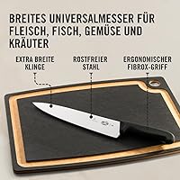Vista 3 de Victorinox 5.2003.25 10 Inch Fibrox Pro Chef's Knife, Black, 10" Negro