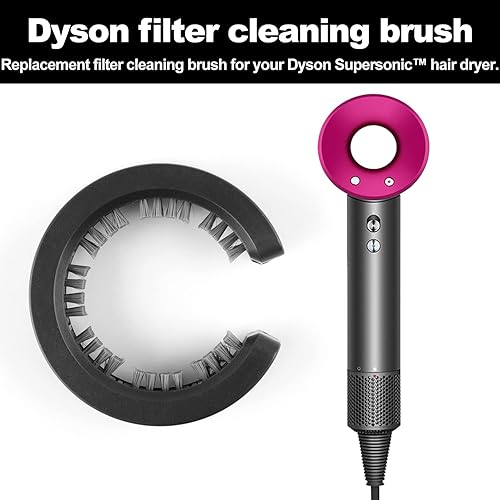 Miniatura 2 de NINEBIRD Accesorio de cepillo de limpieza para secador de cabello Dyson Supersónico 969497-01 para cuidado y peinado del cabello