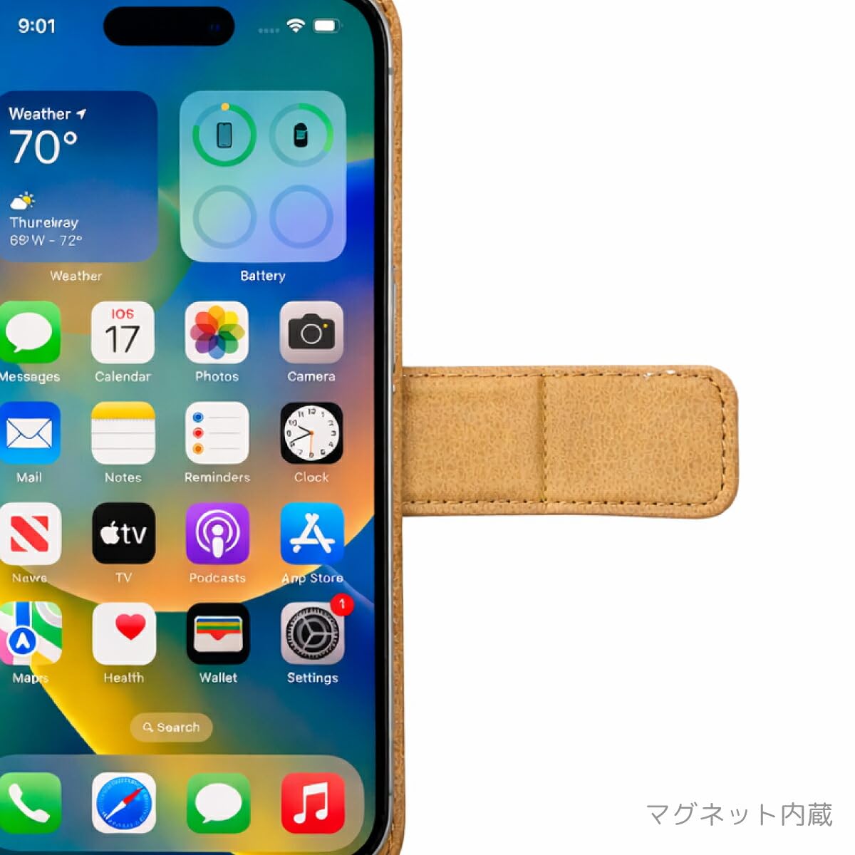 Amazon.co.jp: Galaxy A21 SC-42A 用 手帳型ケース ベルトあり di823(B