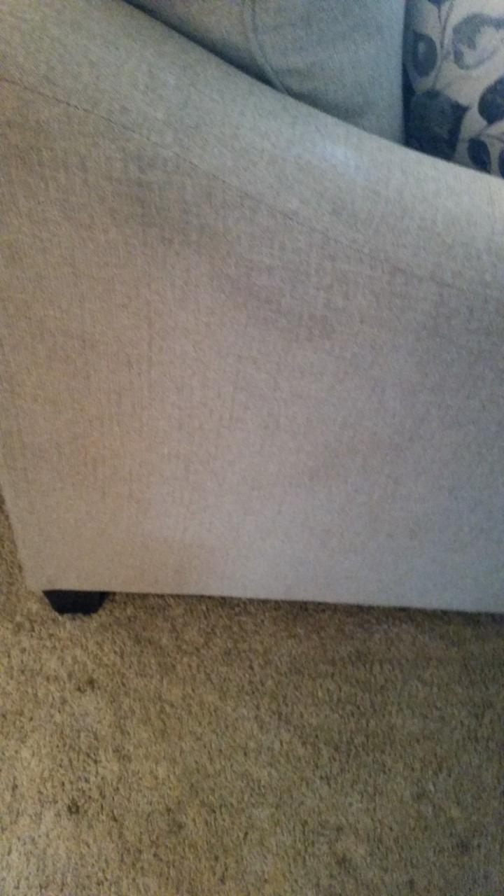 Works very well to deter our cats, BUT leaves a residue on couch!