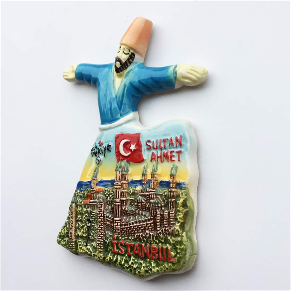 Istanbul Turchia Magnete da frigorifero 3D Souvenir Collezione Regalo Casa e Cucina Decorazione Lavagna Magnetica Sticker Istanbul Turchia Frigorifero Magnete