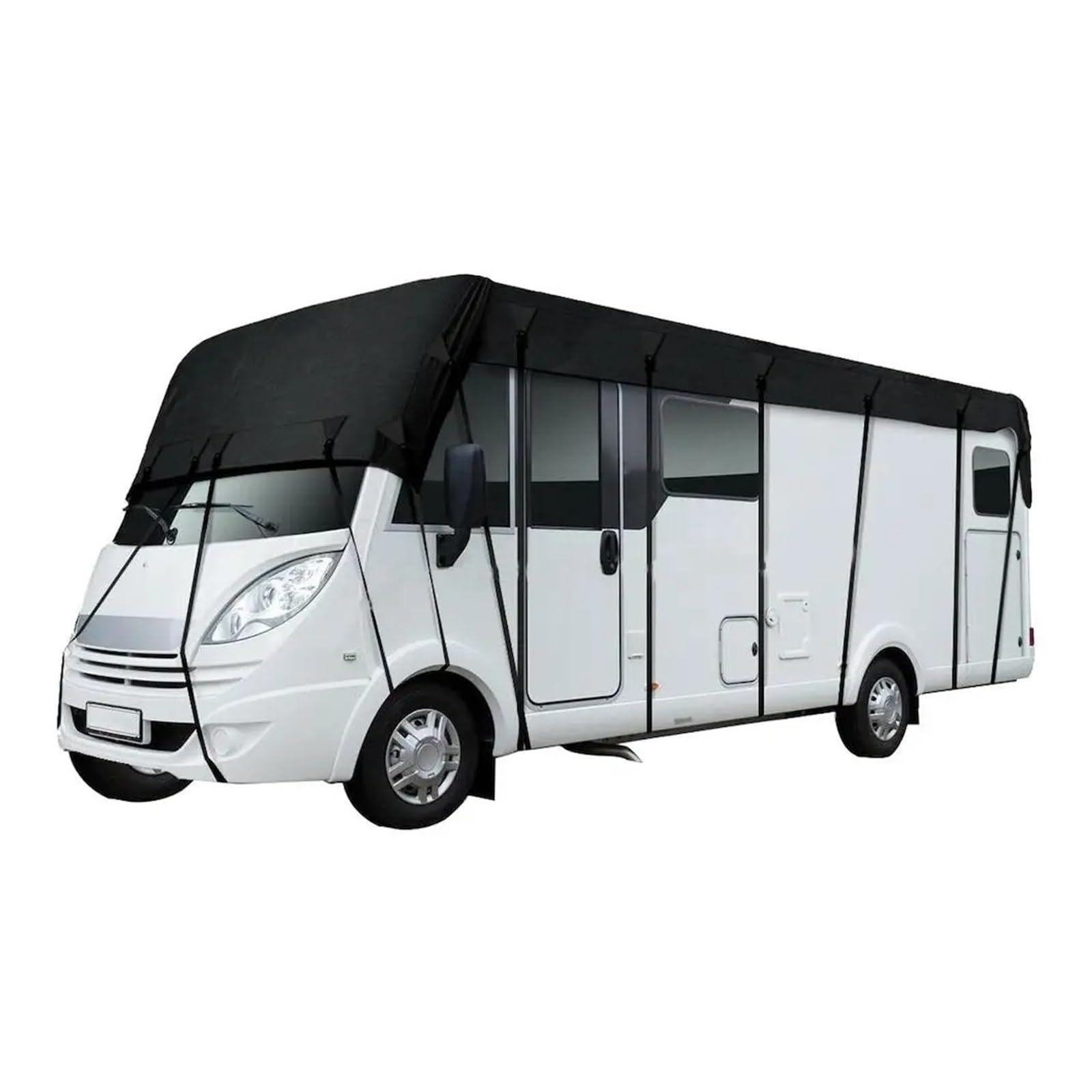Funda De Protección para Coche Lona para Autocaravana 210D Cubierta para Techo Caravana Impermeable A Prueba Polvo Parasol Y Protección UV(5X3m)