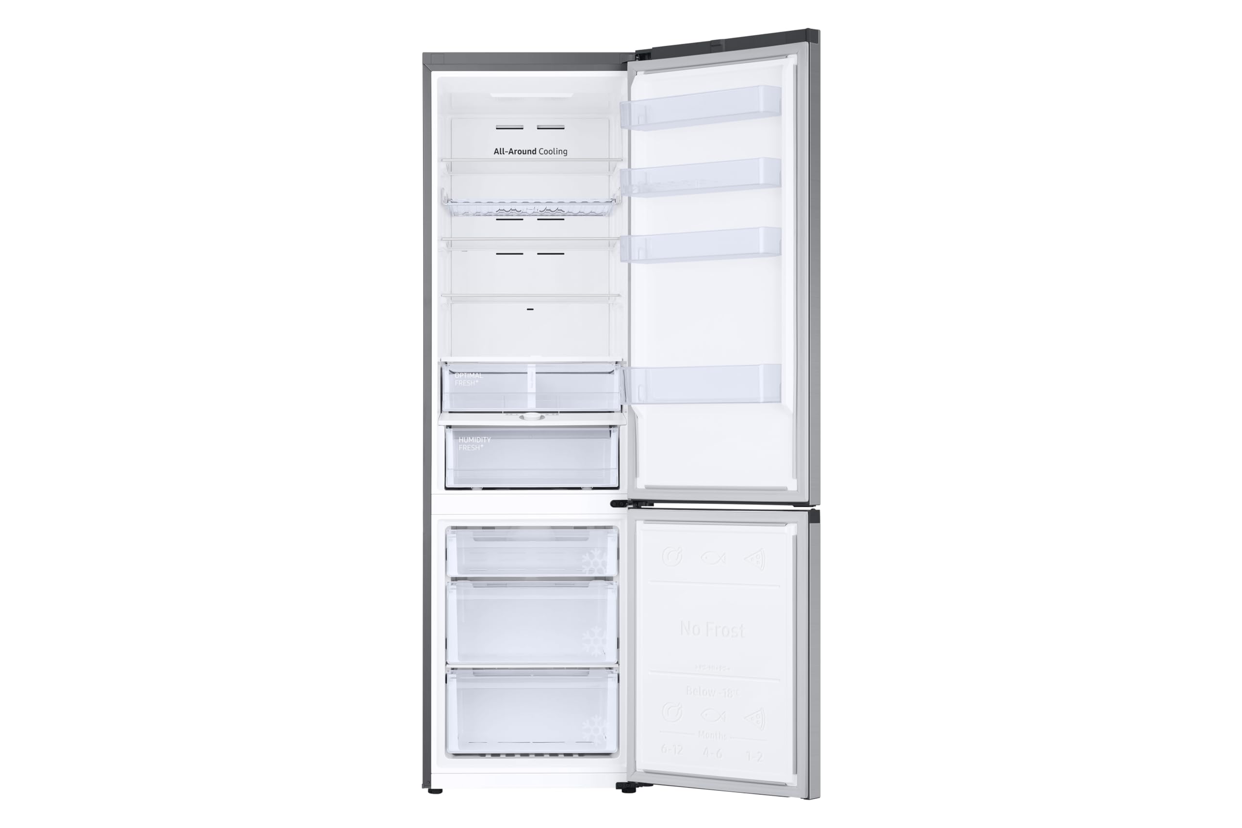 Samsung Frigorífico Combi AI 203cm Balda Botellero 390L Clase D Plata RB38C675DSA/EF [Clase de eficiencia energética D]