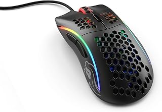 Glorious Gaming Mouse - Glorious Model D Minus Honeycomb Mouse - Superlight RGB PC Mouse - 62 g - Matte Black Wired Mouse (RENEWED)