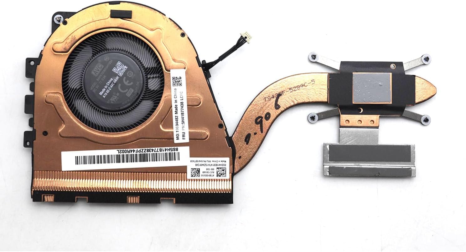 New for Thinkpad P14S GEN5 Cooling Heatsink Fan 5H41B77438 5H41B77439