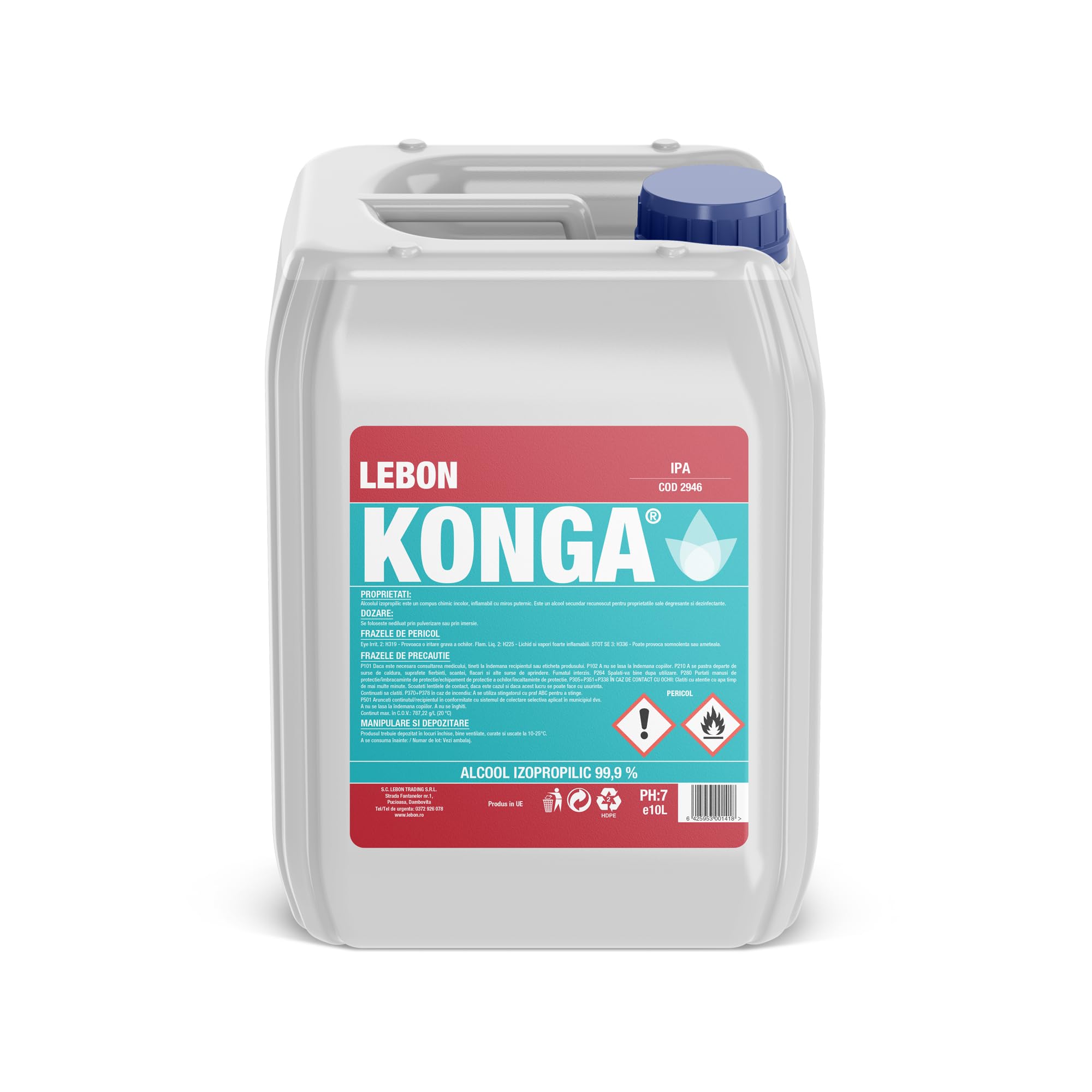Konga Alkohol izopropylowy 99% do zastosowań technicznych, czyszczenia elektroniki, czyszczenia urządzeń mobilnych, czyszczenia komputerów, usuwania tuszu i markerów permanentnych, środek czyszczący