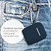 GMYLE AirPods Case Cover with Keychain, [Front LED Visible] Silicone Full Protective Wireless Charging Airpods Case Cover Skin Accessories kit Set Compatible for Apple AirPods 2 & 1 – Charcoal Blue