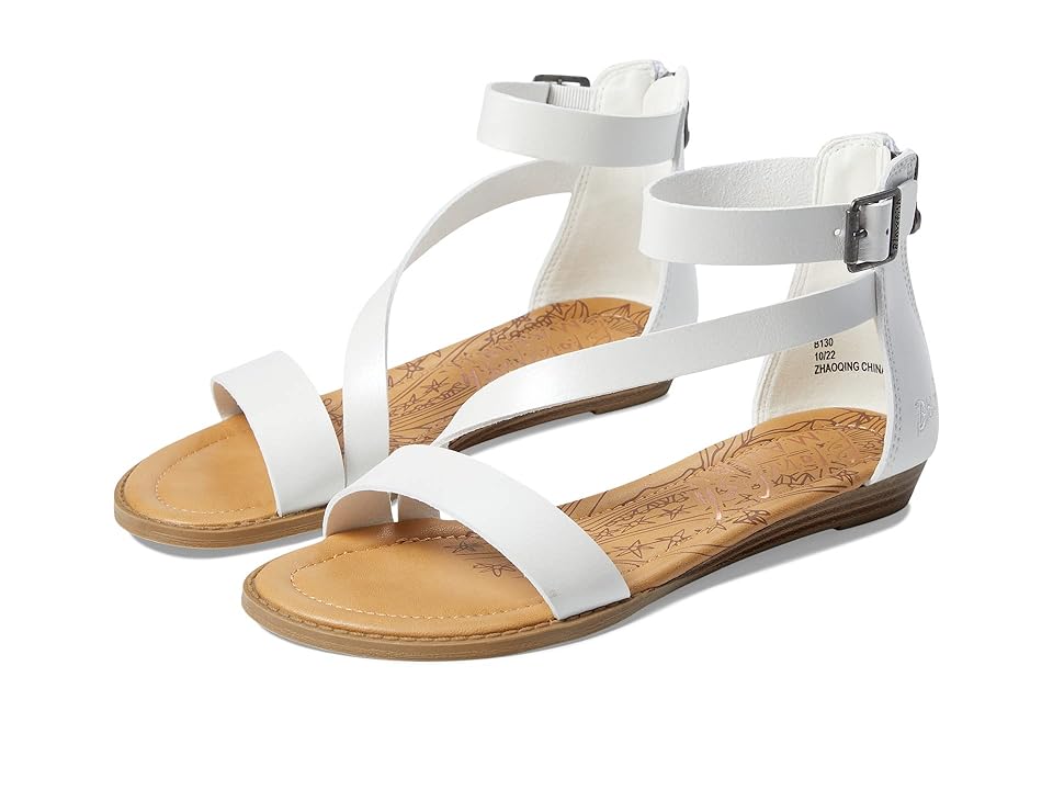 Blowfish Malibu Kids Burin-K (Little Kid/Big Kid) (Pearl White Die Cut) Girl's Shoes INTERNATIONAL SHIPPING