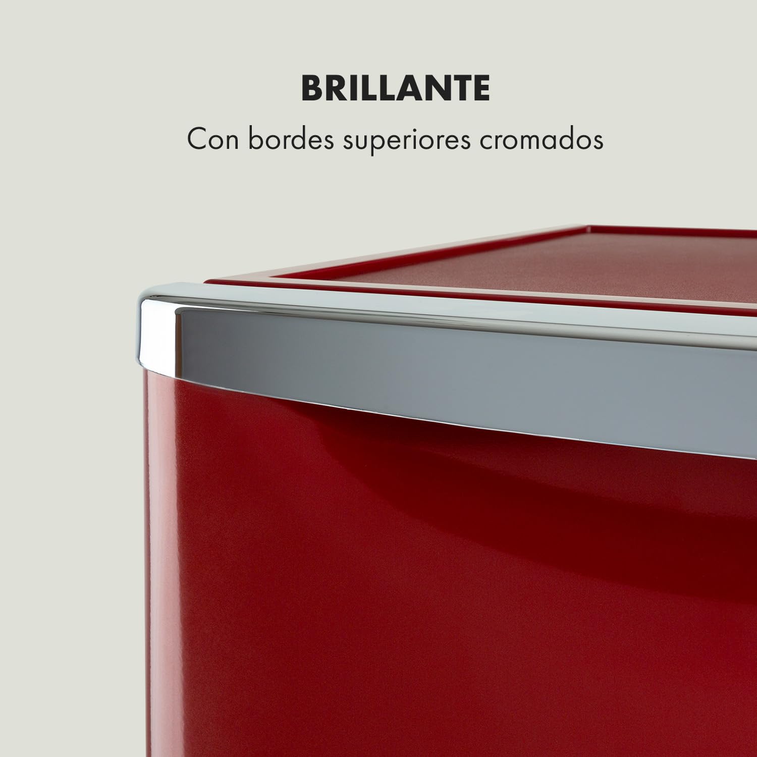 KLARSTEIN Yummy Refrigerador con compartimento congelador,R600a, 42 dB, 1 x estante de rejilla, incluye bandeja de goteo, 90 L, compartimento congelador: 8 litros, refrigerador: 90 L, rojo