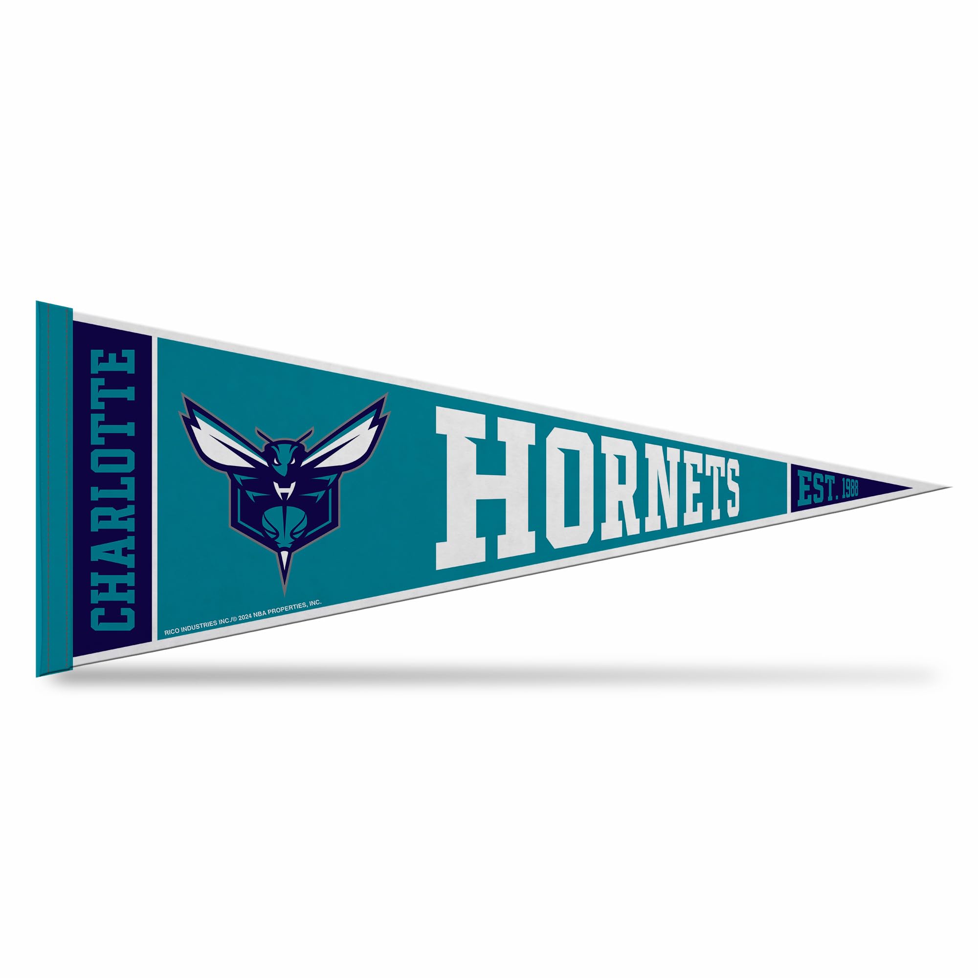 Rico Industries NBA Basketball 12" x 30" Felt Wall Décor Pennant - Great for Home/Bed Room/Man Cave Décor