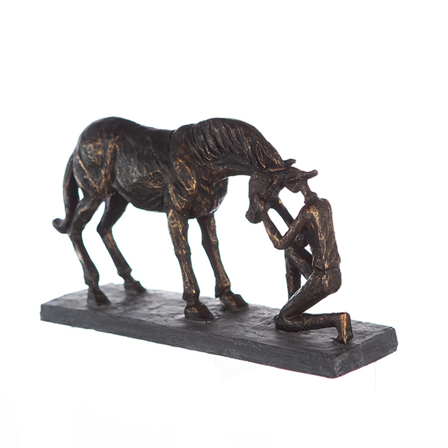 Casablanca Skulptur Comprehension, Deko Figur Bronze, Kunstharz Statue Wohnzimmer, Büro Dekoration H. 19 cm x B. 32 cm - Moderne Skulpturen