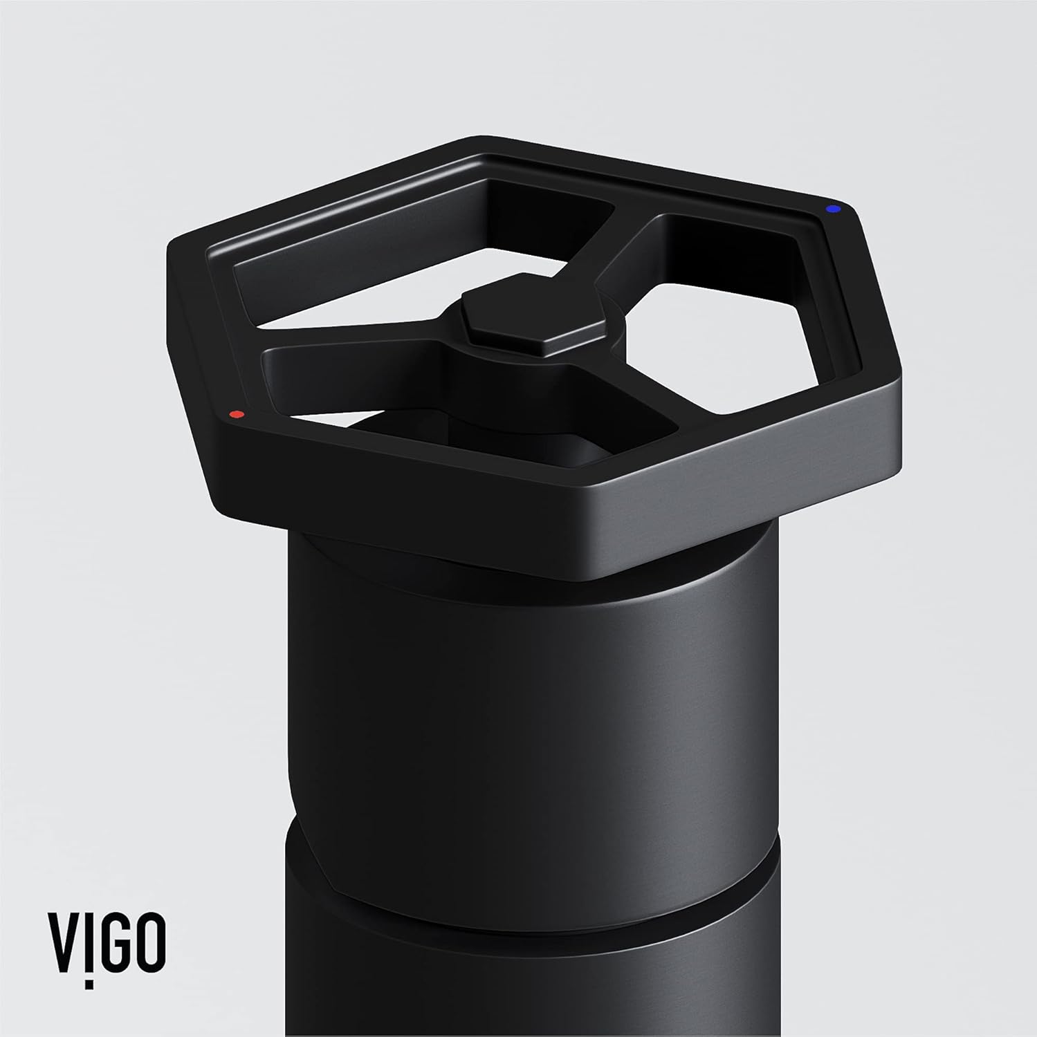 VIGO Ruxton 12'' H Single Handle Single-Hole Bathroom Vessel Faucet in Matte Black-VG03033MB