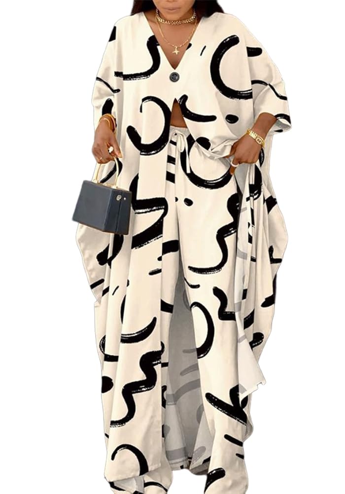 Amazon.com: Womens African 2 Piece Outfits Floral Long