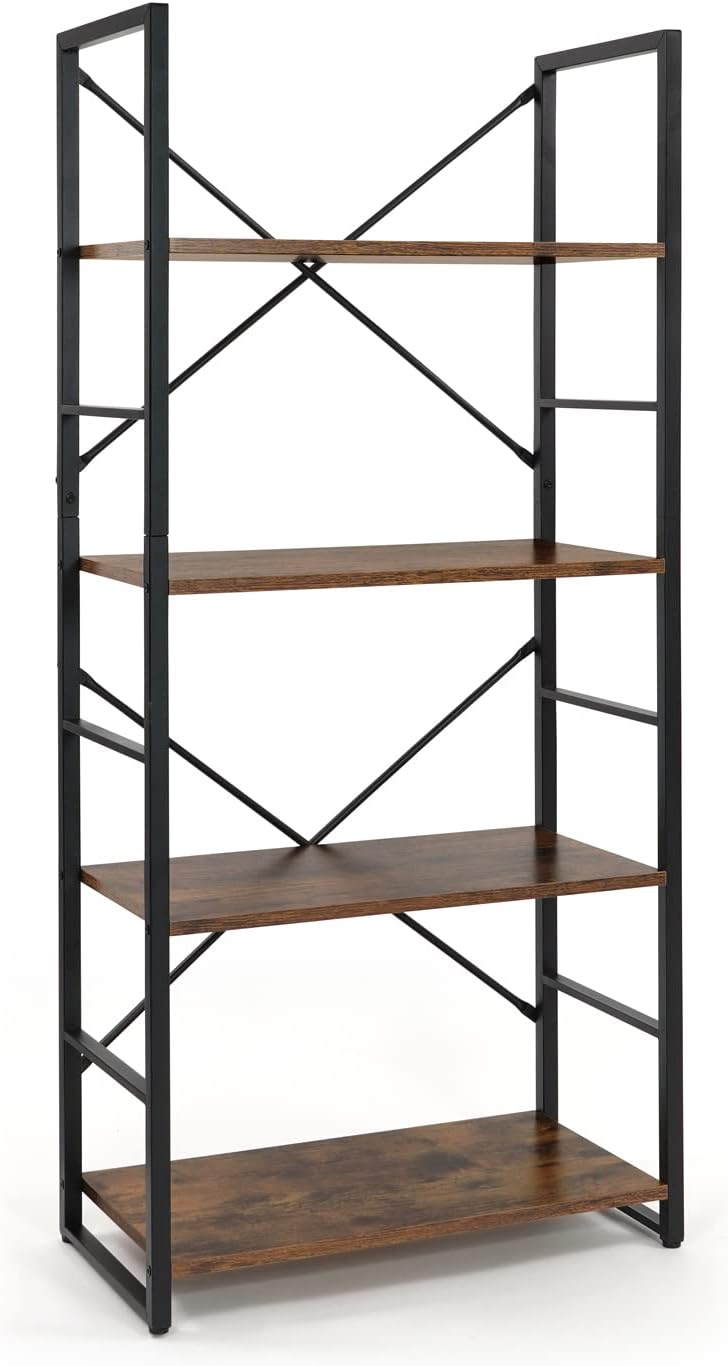 Fencer Wire 4 Tier Free Standing Shelf, 24 Inch Width