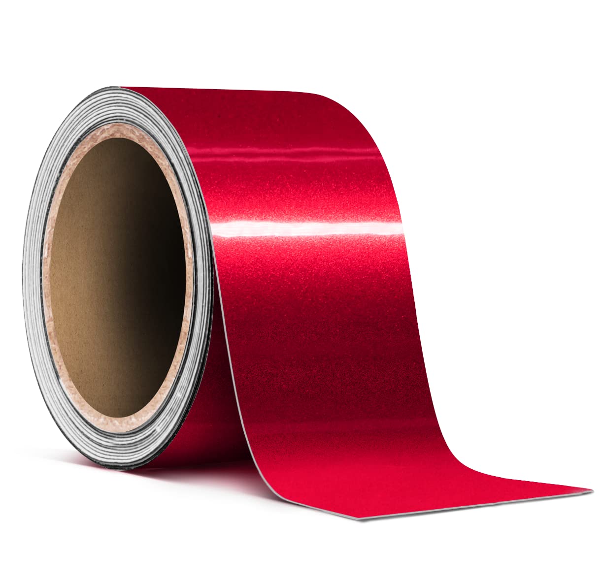 VViViD Gloss Metallic Red Air-Release Adhesive Vinyl Pinstripe Tape Roll (2 Inch x 20ft)