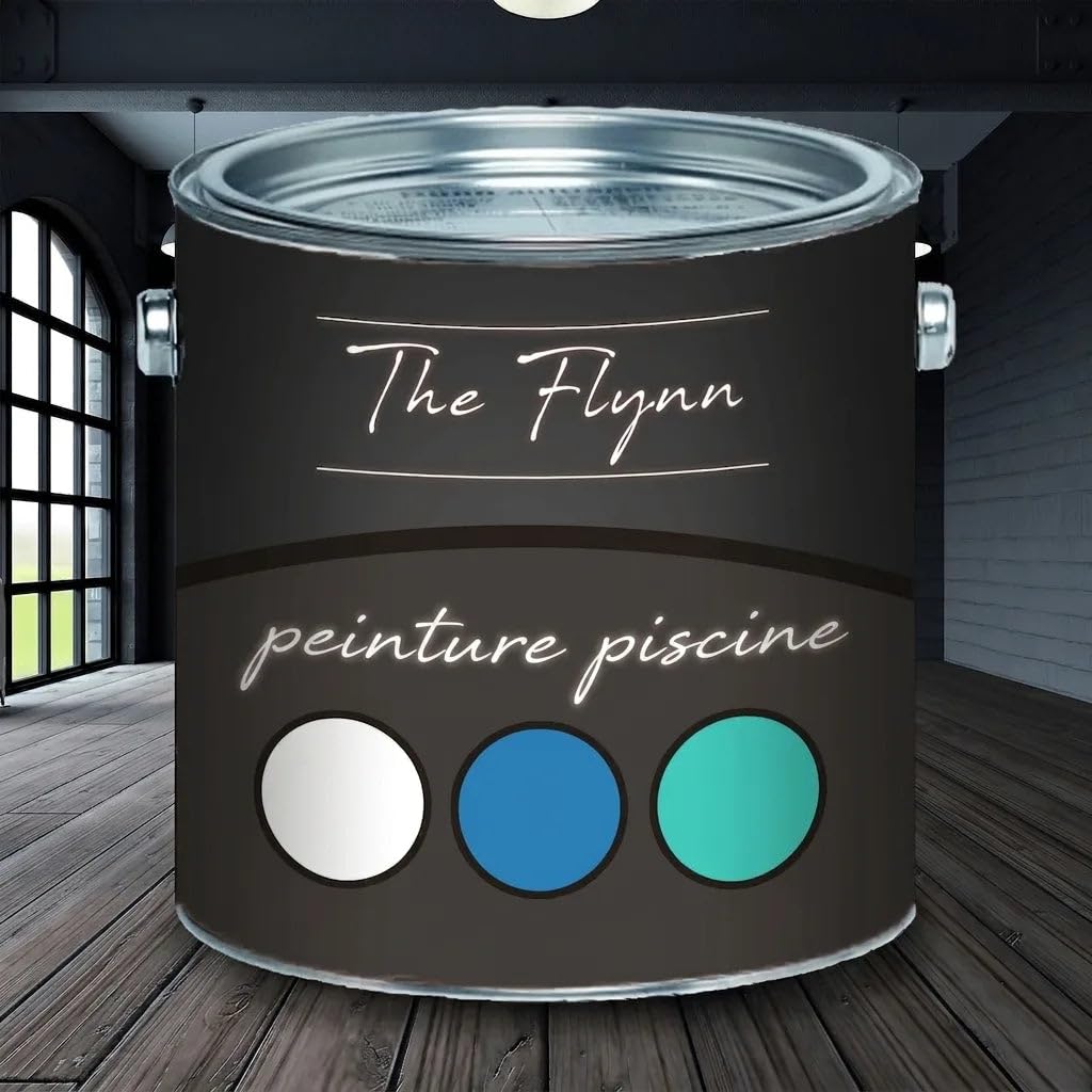 peinture époxy piscine 2K polyester/plastique/fibre de verre durcisseur peinture piscine bleu blanc vert gris gris anthracite clair vert mer choix de couleurs revêtement bassin étang (1 L, anthracite)