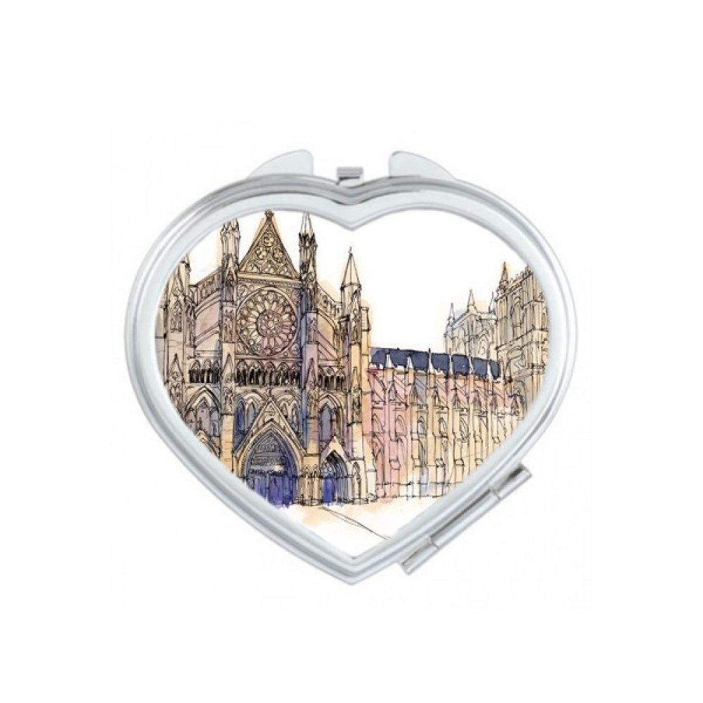Miroir de poche mignon motif moulin à vent idée petit cadeau anniversaire femme