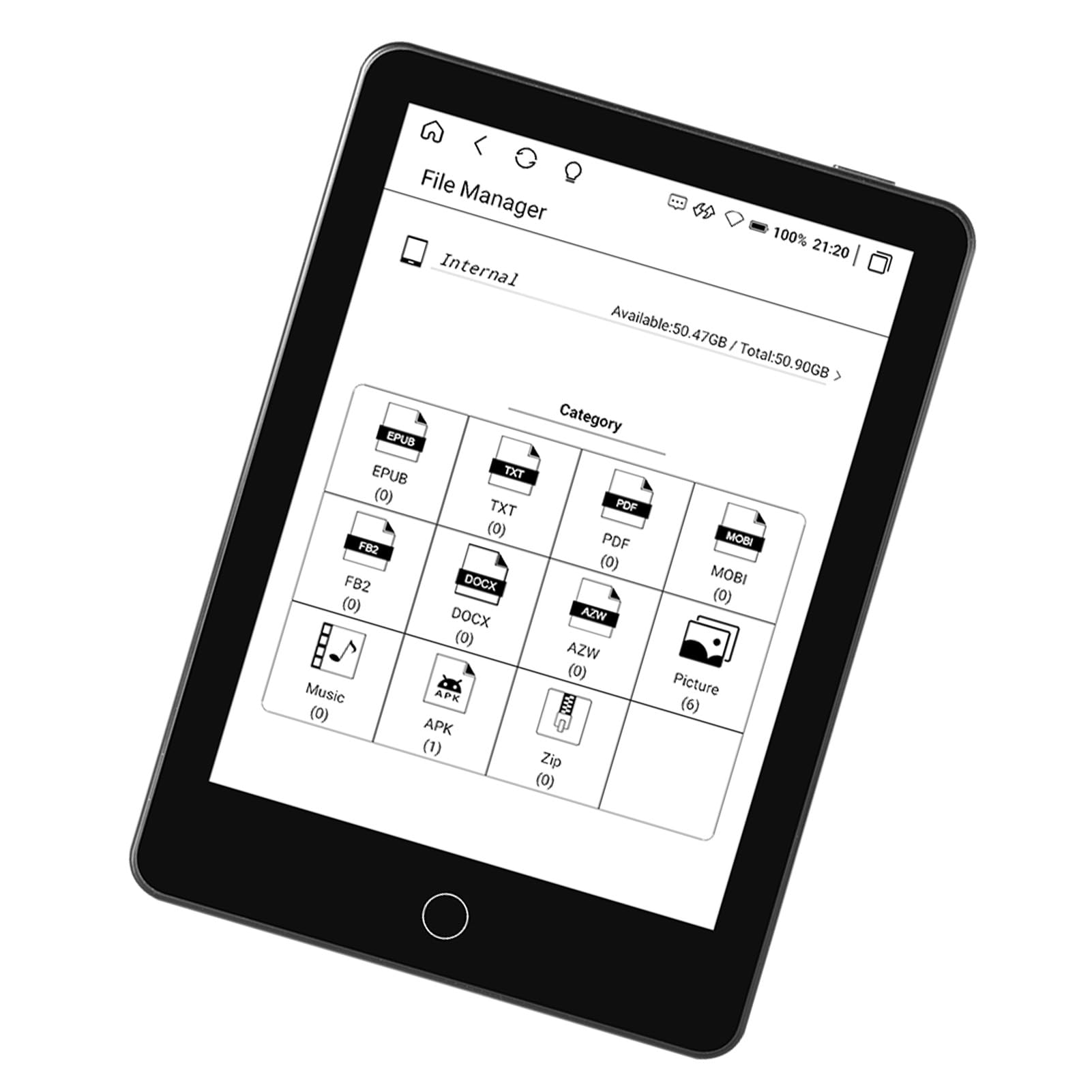 6-Zoll-E-Book-Reader mit Hochauflösendem Bildschirm und Integriertem Leselicht für unterwegs. Klares Display mit 300 DPI (Black)