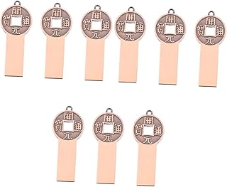 UKCOCO 9 Peças De Moeda De Cobre Em Formato De U Disco Pen Drive Pen Drive USB Pen Drives Protetor De Disco Flash Backup Capa USB Moedas De Latão Oof Acessórios De Disco USB Disco USB