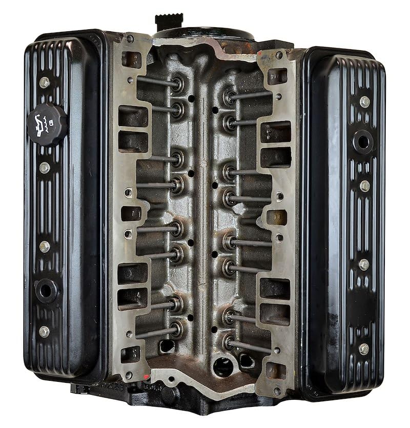 Marine Engine Block - Long Marine 230 Horsepower Cast Block and Cylinder Heads Flat Tappet Cam Steel Front Cover With 1 Piece Rear Seal3