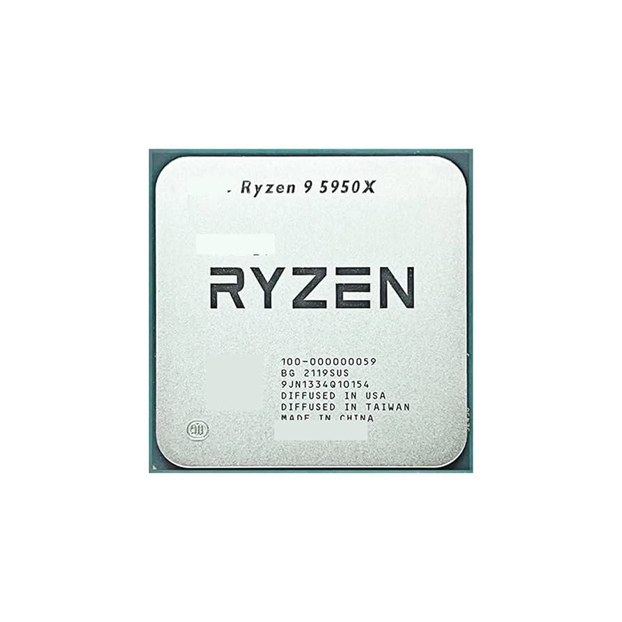 CPU AMD Ryzen 9 5950X CPU AM4 AMD-Ryzen 9 5950X 4th Gen 16-core Desktop Processor Without