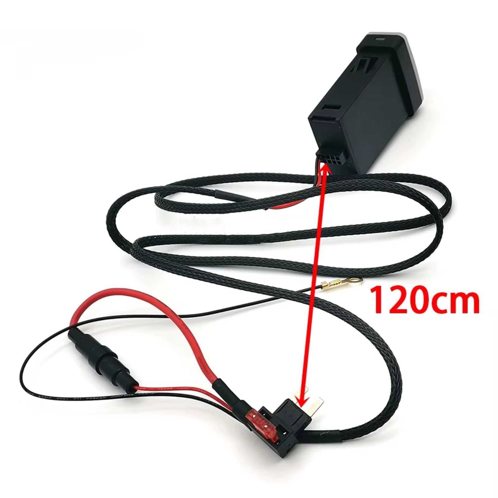 Consola USB Compatible Con Toyota Para Fj Cruiser Para Prado Para Lc120 Coche Cargador Adaptador Transferencia Datos Interfaz Dual QC3.0 Puerto USB