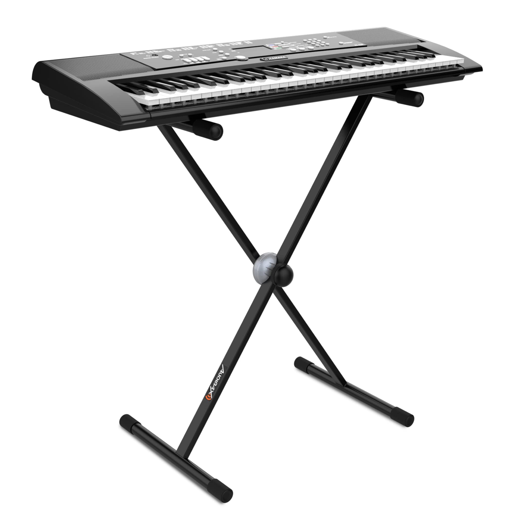 Audibax Onyx Pack Single Soporte de Teclado + Funda Teclado 61 Teclas