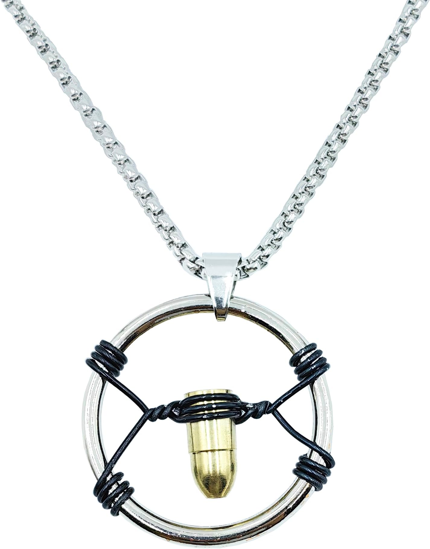 Cyber V Bullet Necklace Punk Merch Cosplay Costume Accessory