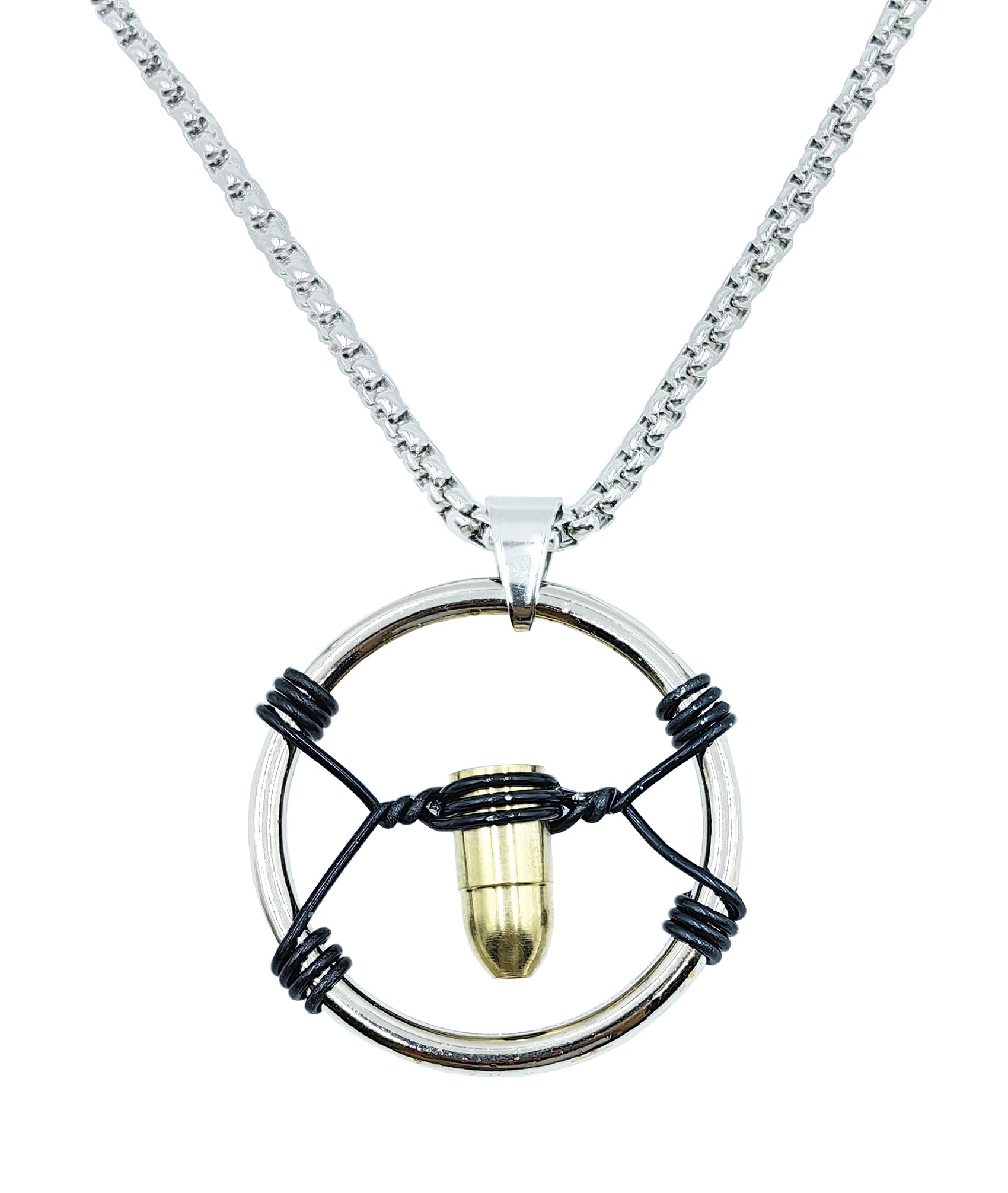 Cyber V Bullet Necklace Punk Merch Cosplay Costume Accessory