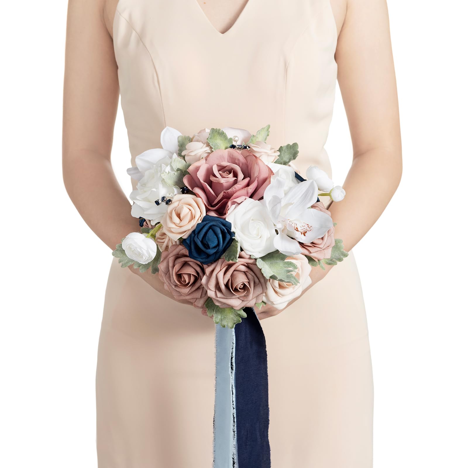 light pink and navy blue bridesmaid dresses Kennedy Blue Bailey Bridesmaid Dress – Wedding Shoppe