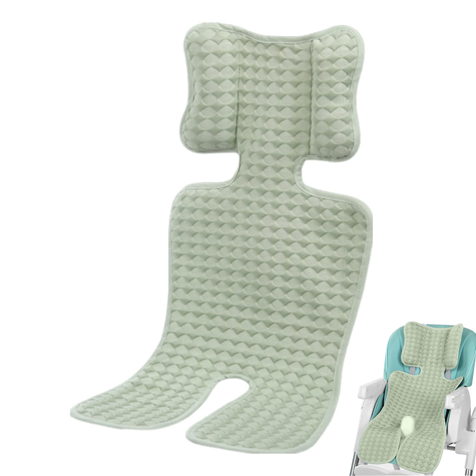 Copriseduta Passeggino Estivo, 35x70cm Cuscino Refrigerante Per Seggiolino Auto Per, Copriseduta Passeggino Antisudore, Traspirante Estate Sedia Da Pranzo Cuscino Ghiaccio Tappetino